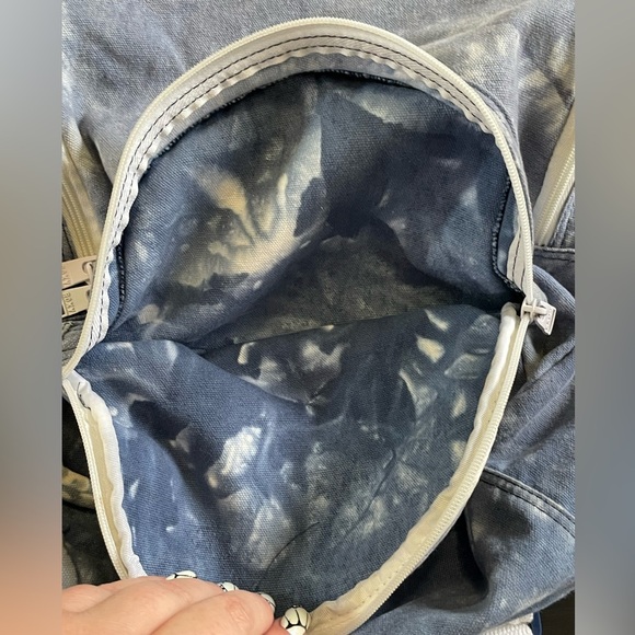 Roxy To The Beach Bijou Blue Tie Dye Backpack - Picture 7 of 12